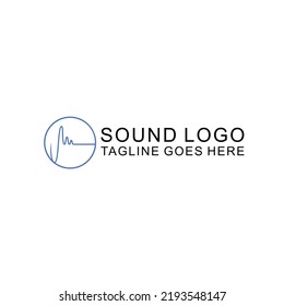 Sound Audio logo Design vector music equalizer symbol
