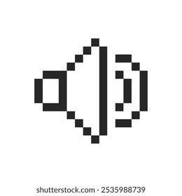 arte de pixels do símbolo de áudio de som