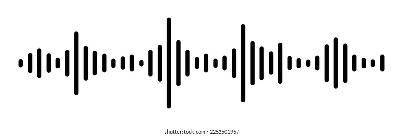 Sound and audio waves vector illustration 