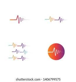 Sound & Audio Waves, vector logo design template. - Vector