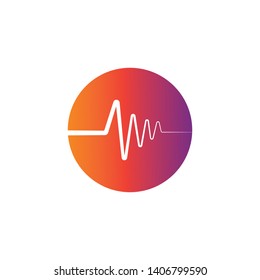 Sound & Audio Waves, vector logo design template. - Vector