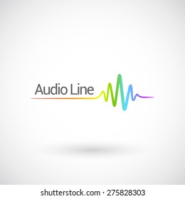 Sound & Audio Waves, Vector Logo Design Template.