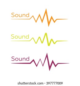 Sound & Audio Waves, vector logo design