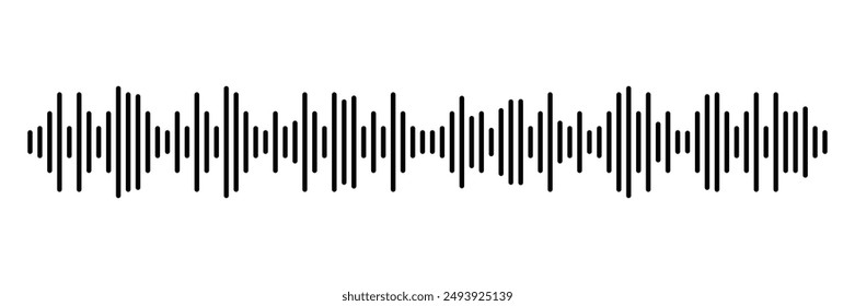 sound and audio waves. Volume wave ,Waves of the equalizer isolated on white background vector.