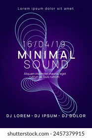 Sound Background. Green Fest Flyer. Edm Set. Discotheque Concert Graphic. Trance Invite. Pink Dance Banner. Soundwave Beat Invitation. Violet Sound Background