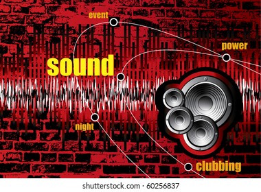 Sound banner background