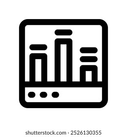 sound bar icon. vector line icon for your website, mobile, presentation, and logo design.