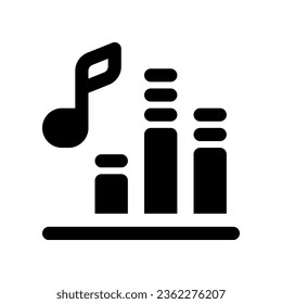 sound bar icon. vector icon for your website, mobile, presentation, and logo design.