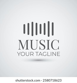 sound bar logo design template