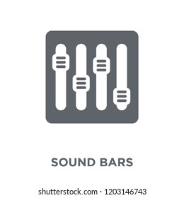 Sound bars icon. Sound bars design concept from Music collection. Simple element vector illustration on white background.