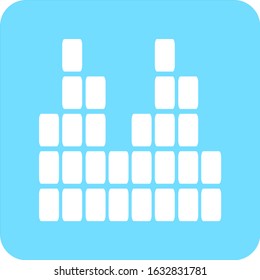 Sound bars icon. Flat design vector illustration.