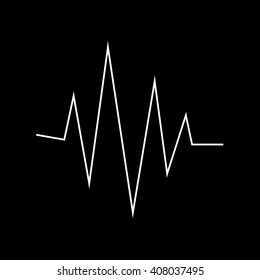Sound Bars Pulse Icon Illustration design