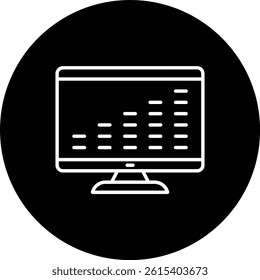 Sound Bars vector icon. Can be used for printing, mobile and web applications.