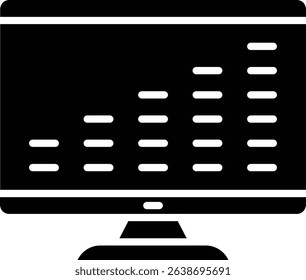 Sound Bars vector icon. Can be used for printing, mobile and web applications.
