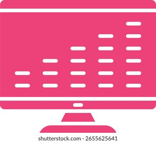 Icono de Vector de barras de sonido. Se puede utilizar para aplicaciones de impresión, móviles y de Web.