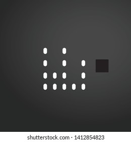 Sound Bars vector icon. Sound Bars concept stroke symbol design. Thin graphic elements vector illustration, outline pattern for your web site design, logo, UI. EPS 10.