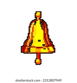 sound bell game pixel art retro vector. bit sound bell. old vintage illustration