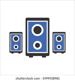 vector de diseño de icono de caja de sonido