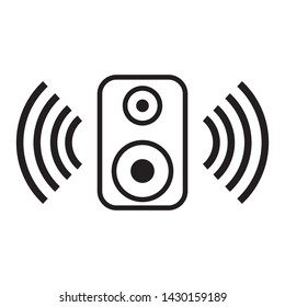 sound box icon vector design template