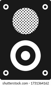 Ilustración vectorial de icono de cuadro de sonido  