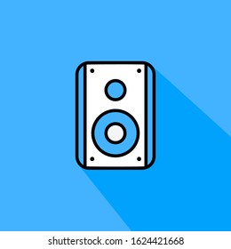 sound box liner fill vector icon - ui icon vector