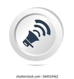 Sound button icon illustration