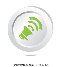 Sound button icon illustration