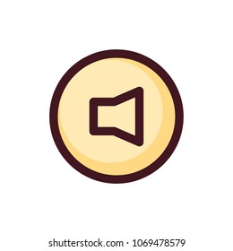 sound button icon vector