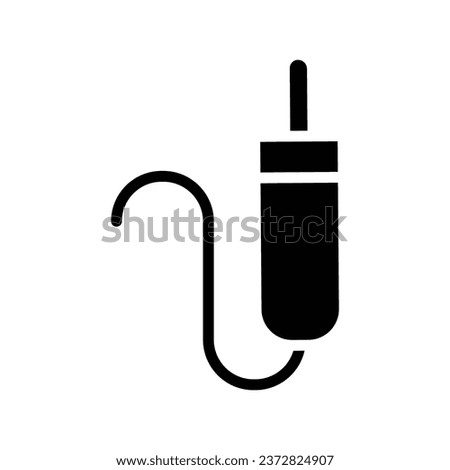 
Sound cable, audio plug, cord icon vector image.Suitable for use on web apps, mobile apps and print media. isolated on white background.

