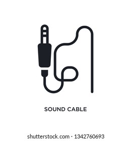 sound cable isolated icon. simple element illustration from electronic devices concept icons.