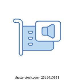 Sound Card icon. Computer hardware icon design. vector graphic