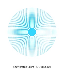 Sound circle wave background. Abstract rings 