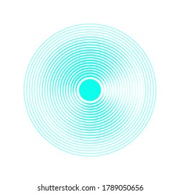 Sound circle wave background. Abstract rings 