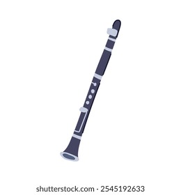 som desenho animado clarinete. notas dedilhando, tocador de tom, desempenho prática som clarinete sinal. isolado símbolo vetor ilustração