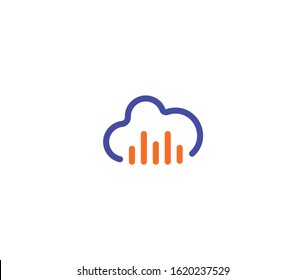 Sound Cloud Logo Icon Design Element 