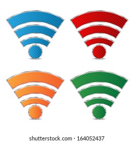 Sound color icons for the website.set icons of sound isolated on white background.vector