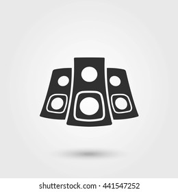 Sound Columns Icon.