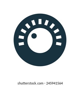 sound control icon on white background 