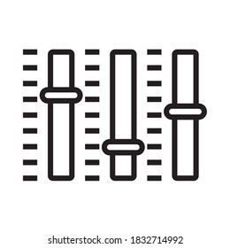 sound control icon over white background, vector illustration