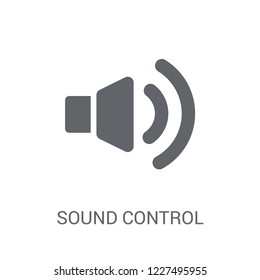 sound control icon. Trendy sound control logo concept on white background from General collection. Suitable for use on web apps, mobile apps and print media.