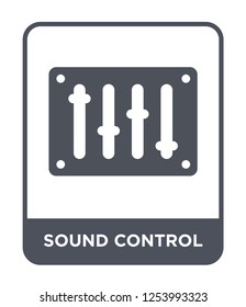 sound control icon vector on white background, sound control trendy filled icons from General collection, sound control simple element illustration
