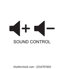 icono de control de sonido, icono de volumen hacia arriba y hacia abajo