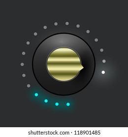 Sound control knob for user interface