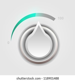 Sound control knob for user interface