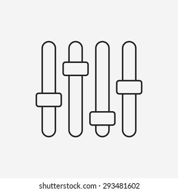 Sound control line icon
