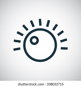 sound control outline, thin, flat, digital icon for web and mobile