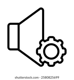 Sound Controller icon illustration in line style. Perfect for website mobile app presentation. Suitable for any user interface and user experience