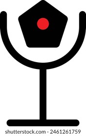 Sound controls button set flat round Interface web button multimedia mute and audio volume vector illustration eps format