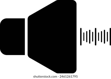 Sound controls button set flat round Interface web button multimedia mute and audio volume vector illustration eps format