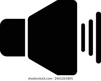 Sound controls button set flat round Interface web button multimedia mute and audio volume vector illustration eps format